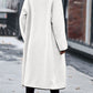 Full Size Contrast Trim Long Sleeve Coat with Pockets