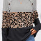 Leopard Round Neck Long Sleeve Top