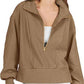 Half Zip Up Collared Sweatshirts