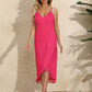 Backless Tassel Surplice Spaghetti Strap Cover Up Dress