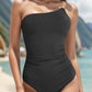 Chain Single Shoulder One-Piece Swimwear