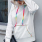 Ivy Lane Contrast Stitching Drawstring Raglan Sleeve Hoodie