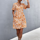 Printed Button down Pocketed Dress