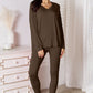 Basic Bae Bamboo Full Size V-Neck Long Sleeve Top and Pants Lounge Set