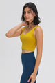 Scoop Back Sports Bra Yellow