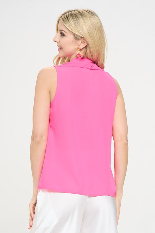 RENEE C  V-Neck Sleeveless Top