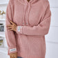 Drawstring Long Sleeve Hooded Sweater