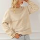 Striped Round Neck Long Sleeve Sweatshirt