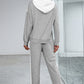 Dropped Shoulder Hoodie and Long Pants Set