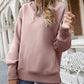 Dropped Shoulder Slit Sweatshirt