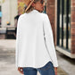 Button Up Collared Neck Long Sleeve Shirt