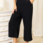 Buttoned Round Neck Tank and Wide Leg Pants Set