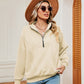 Half-Zip Dropped Shoulder Sweatshirt