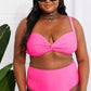 Marina West Swim Take A Dip Twist High-Rise Bikini in Pink