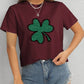 Lucky Clover Round Neck T-Shirt