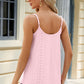 Eyelet Scoop Neck Ruched Cami