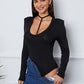 Scoop Neck Long Sleeve Bodysuit