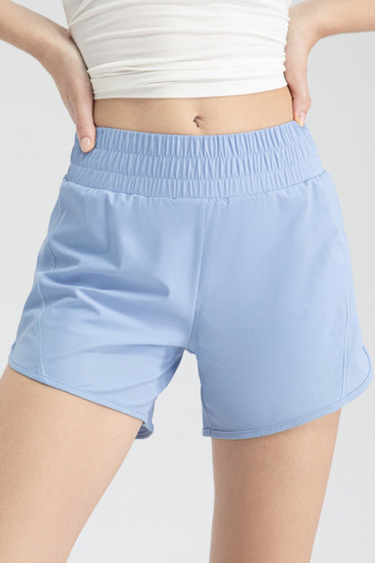 Elastic Waist Active Shorts