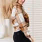 Perfee Plaid Print Dropped Shoulder Shirt