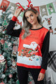 MERRY CHRISTMAS Long Sleeve Sweatshirt Black
