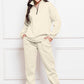 Half Zip Long Sleeve Sweatshirt and Pants Set