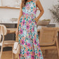 Round Neck Sleeveless Maxi Dress with Pockets