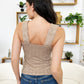 Square Neck Wide Strap Tank