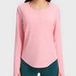 Round Neck Long Sleeve Sport Top