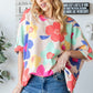 HOPELY Floral Waffle Oversize T-Shirt