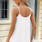 Eyelet Scoop Neck Ruched Cami