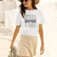 Simply Love Full Size CHAMPAGNE VIBES Short Sleeve T-Shirt