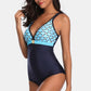 Full Size V-Neck Backless One-Piece Swimwear