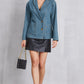 Pocketed Button Up Denim Jacket