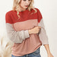 Color Block Dropped Shoulder T-Shirt