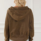 Half-Zip Long Sleeve Hoodie