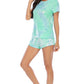 Tie-Dye Round Neck Short Sleeve Top and Shorts Lounge Set