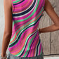 Color Block Round Neck Tank