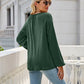 V-Neck Long Sleeve Blouse