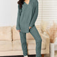 Basic Bae Full Size Notched Long Sleeve Top and Pants Set