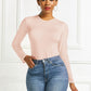 Round Neck Long Sleeve Bodysuit