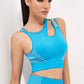 Cutout Strappy Sports Bra and Shorts Set