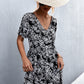 Printed Button down Pocketed Dress