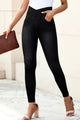 High Waist Jeans with Pockets Black