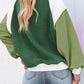 Color Block Exposed Seam Sweatshirt