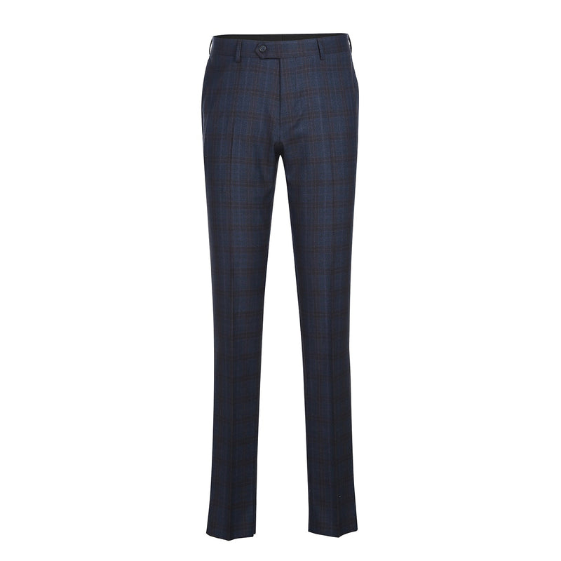 EL12-55-410 Dark Blue Check Suit