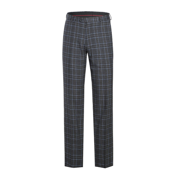 293-28 Men's Slim Fit Checked Suits