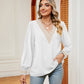 Contrast Puff Sleeve Blouse