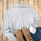 Half Zip Long Sleeve Sweatshirt