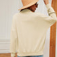 Half-Zip Dropped Shoulder Sweatshirt