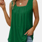 Ruched Square Neck Tank